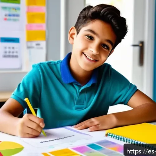 Home 26 임상심리사 필기시험 고득점 전략 - A vibrant and detailed study scene showing a young Hispanic student at a tidy desk in a bright room,...