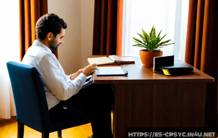 임상심리사 업무 일기 - Photorealistic clinical psychologist in a bright, welcoming private office in Madrid, thoughtfully w...